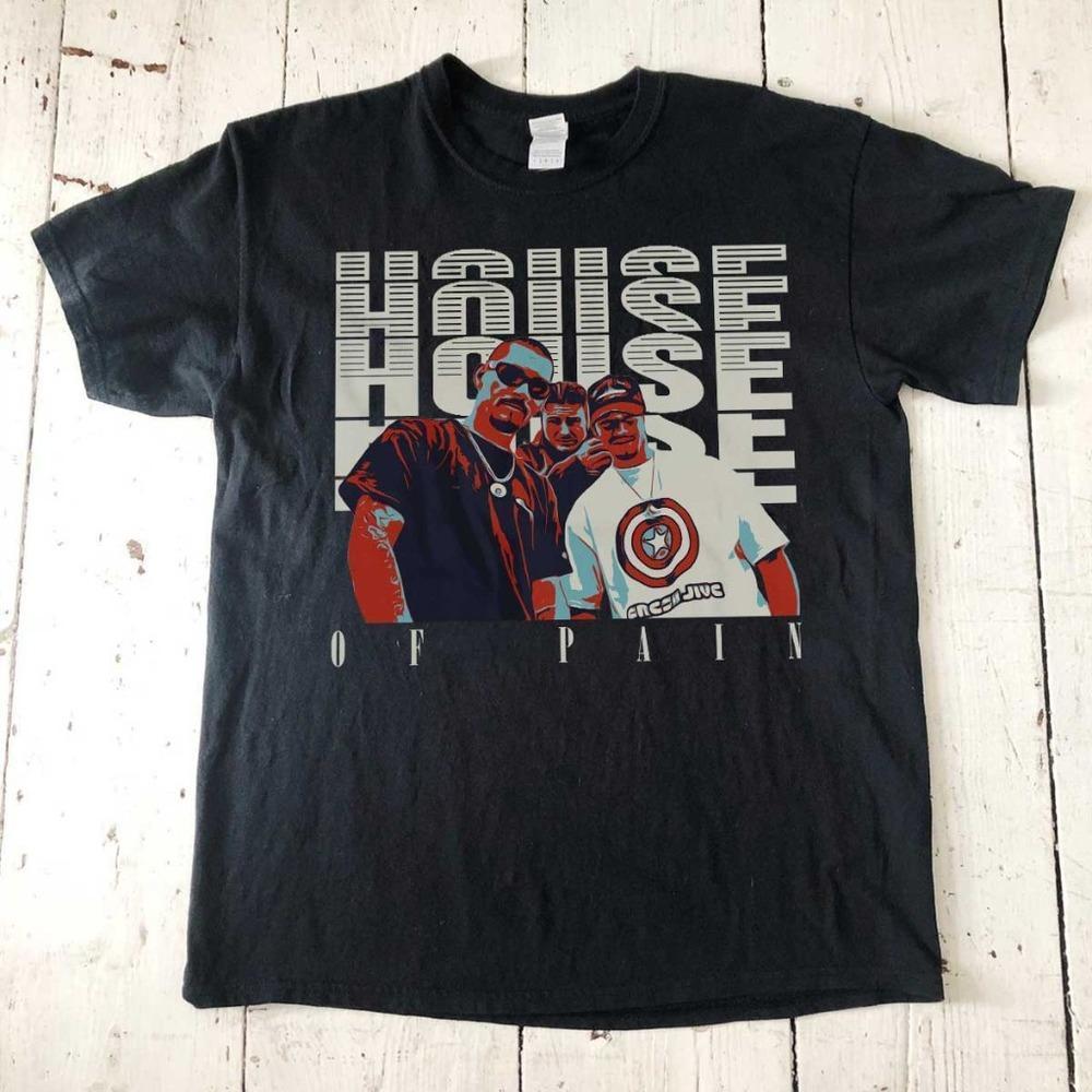 House Of Pain Hip Hop Style Graphics Shirt - Unisex Black T-Shirt